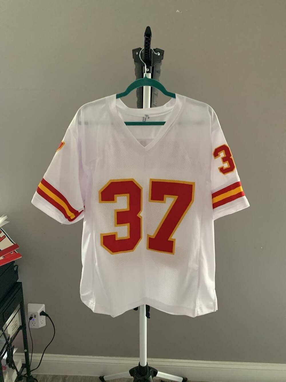 Joe Delaney Kansas City Chiefs Custom Stitched White Football Jersey Size L